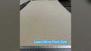 8K spiegelroestvrij stalen plaat voor luxe decor